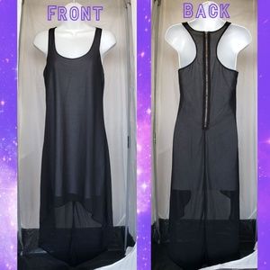 Lucca Couture Black Hi-Low Sleeveless Dress